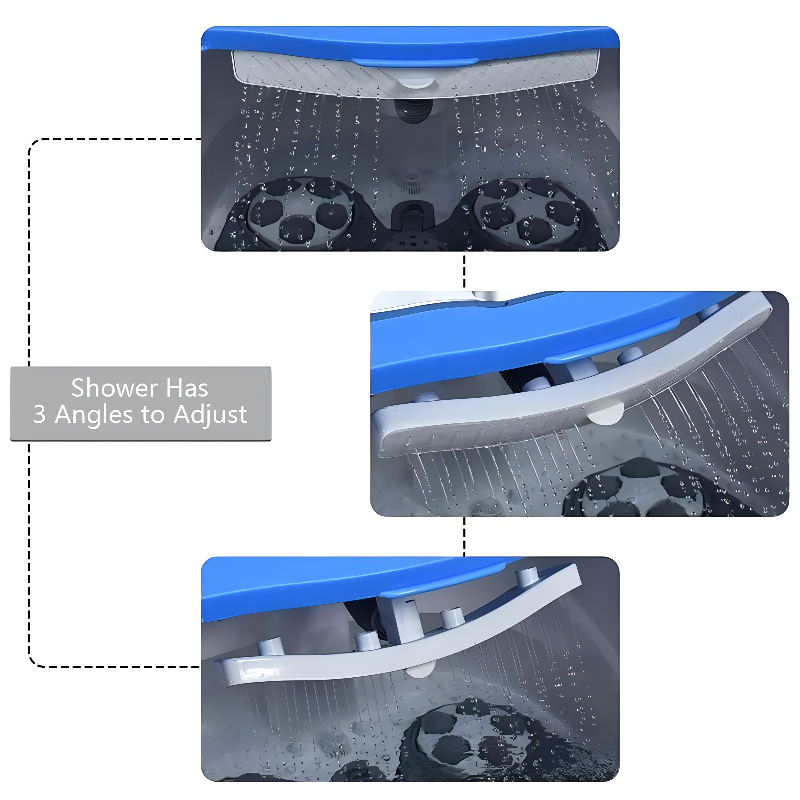 Heated Foot Spa with Motorized Rollers, Water Jets & Red Light Therapy for Home Relaxation