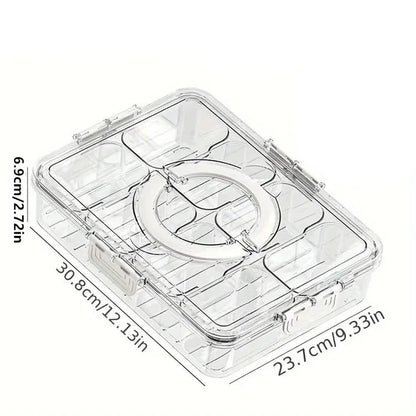 HOSTLIVA – Multi-Section Serving Tray for Fruits & Treats