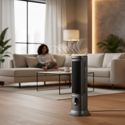 Portable Tower Fan | Slim Design with Remote Control for Efficient Cooling in Small Spaces