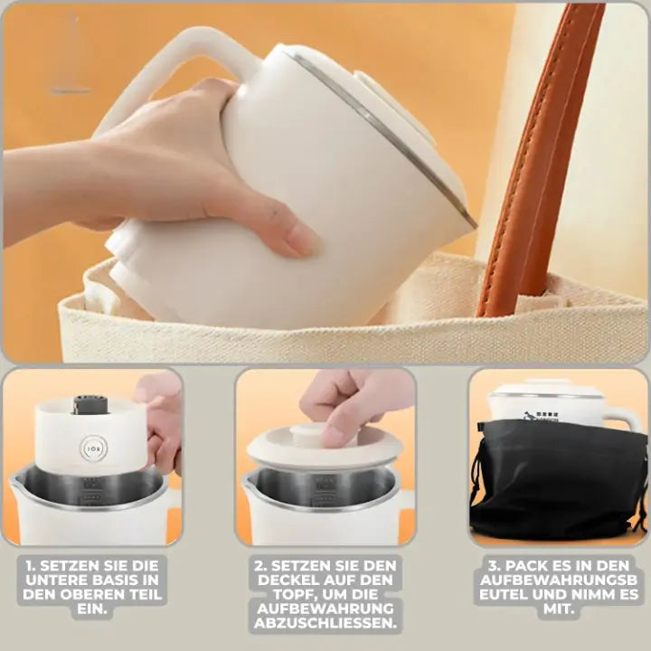 Portable Travel Electric Kettle | Compact & Foldable Design for Hot Water Anywhere