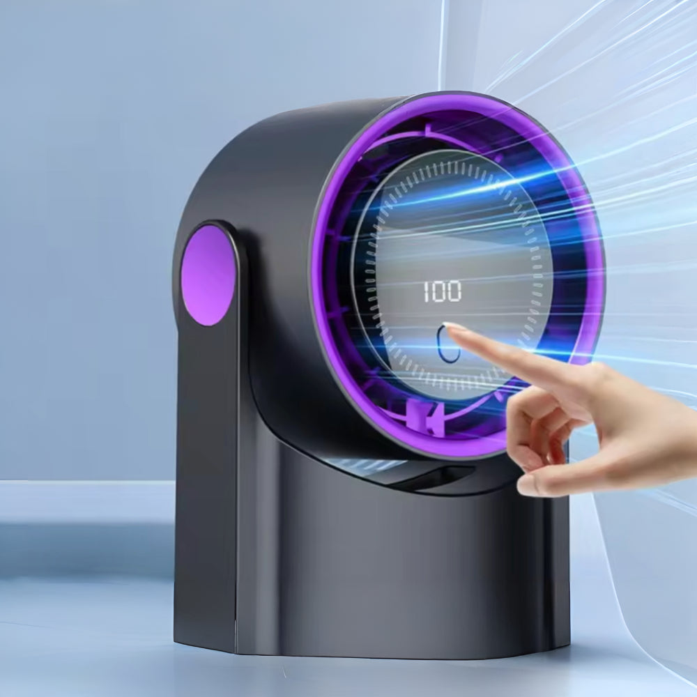 Portable USB Desk Fan | Adjustable Airflow & Swing Movement | Compact Design for Personal Cooling