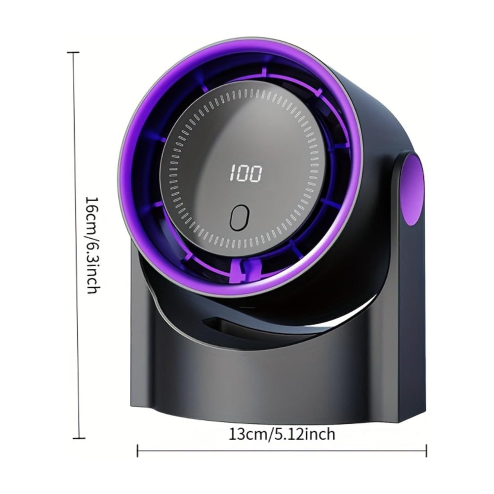 Portable USB Desk Fan | Adjustable Airflow & Swing Movement | Compact Design for Personal Cooling