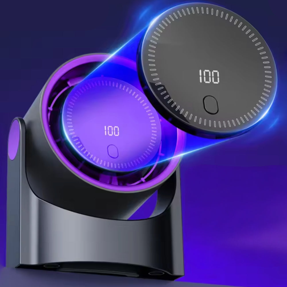 Portable USB Desk Fan | Adjustable Airflow & Swing Movement for Personal Cooling
