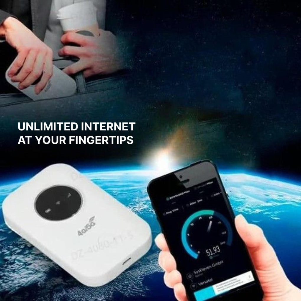 Portable WiFi Router | 4G/5G Hotspot with Easy Setup | Compact Design for Reliable Connectivity