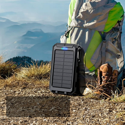 Rugged Solar Power Bank | 20000mAh Portable Charger with Dual USB Ports | Waterproof Design for Outdoor Adventures