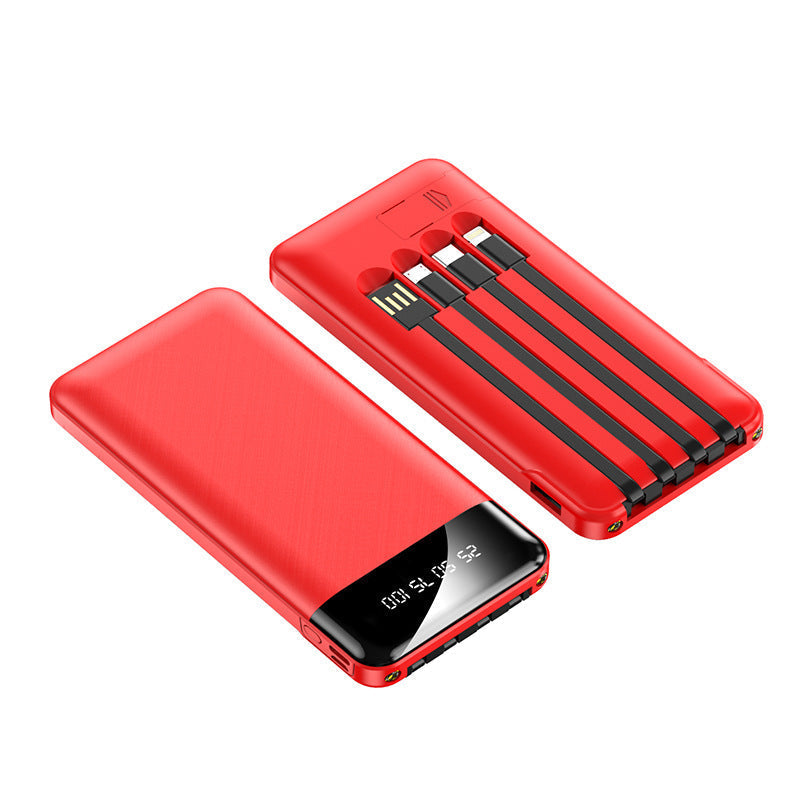 Ortekor Best Power Bank | Best Portable Charger with Integrated Cables & Digital Display | Portable Charger & Portable Power Bank for iPhone, Samsung & Android