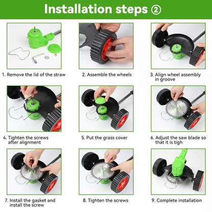 Electric Weed Eater, Electric Weed Wacker, Lawn Edger, Battery Powered Grass Cutter, Telescopic Battery Weed Trimmer