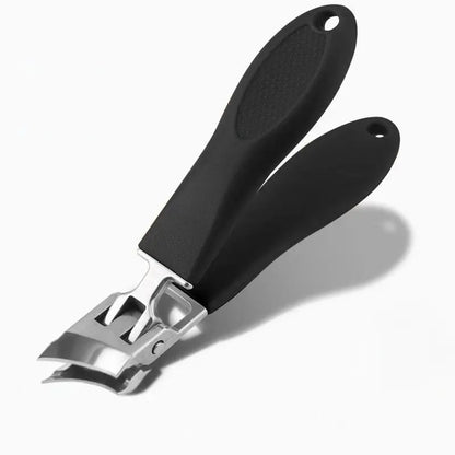 Heavy-Duty Toenail Clipper with Debris Guard for Thick Nails – Stainless Steel Wide-Jaw Cutter for Men & Women