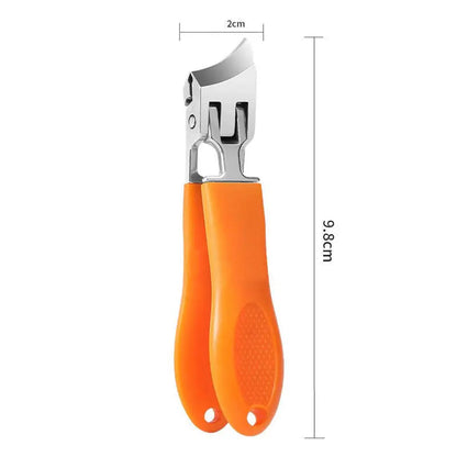 Heavy-Duty Toenail Clipper with Debris Guard for Thick Nails – Stainless Steel Wide-Jaw Cutter for Men & Women