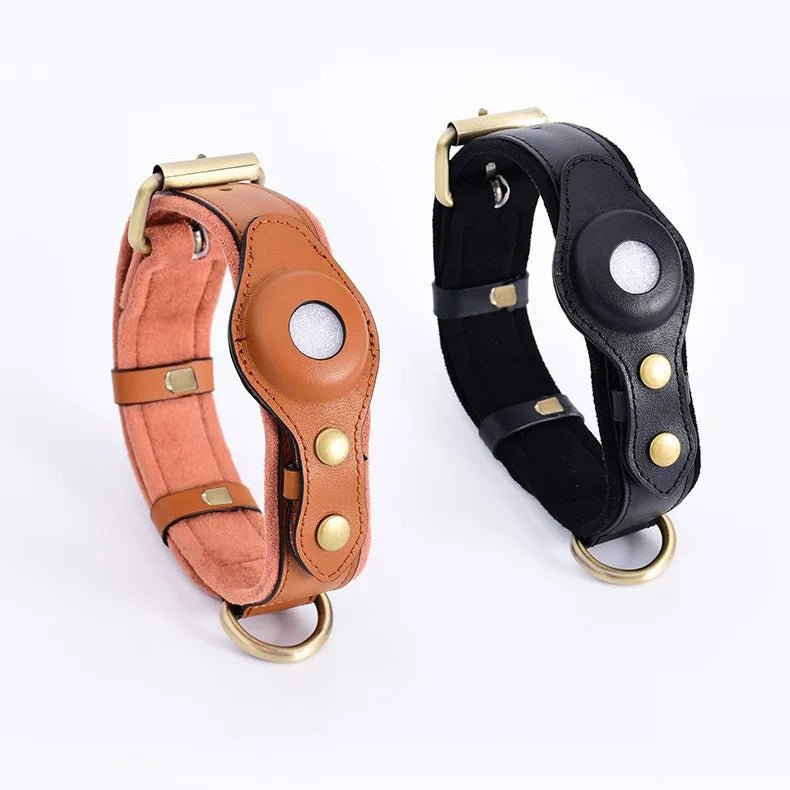GPS Tracker Dog Collar with Adjustable Microfiber Strap – Waterproof Pet Safety Collar for Daily Walks and Outdoor Adventures