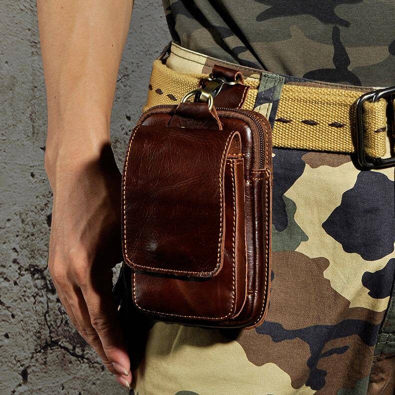 Premium Leather Waist Pack for Men with Adjustable Strap | Stylish & Durable for Everyday Use