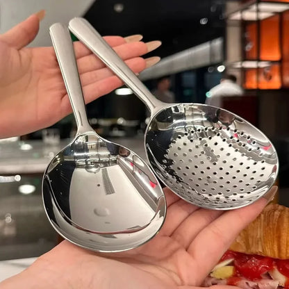 SERVORA – Stainless Steel Serving Spoon Strainer