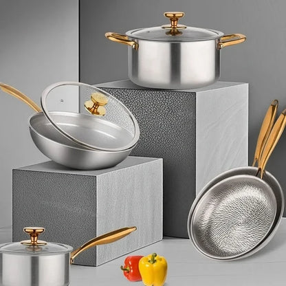 SEARLIVA – Cooking Pot & Fry Pan Set for Versatile Kitchen Use