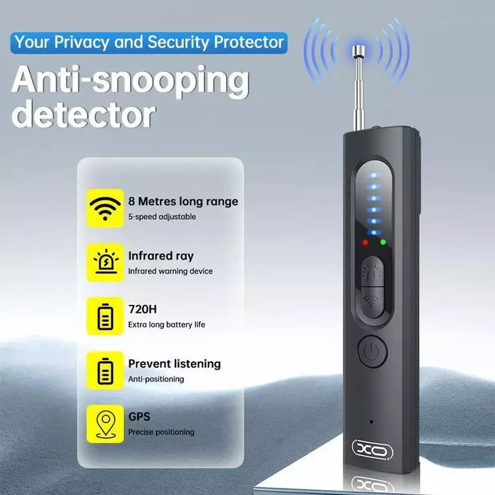 GPS Tracker Detector for Cars, Hidden Camera Detector, Camera Scanner and RF Bug Detector for Home Security Device