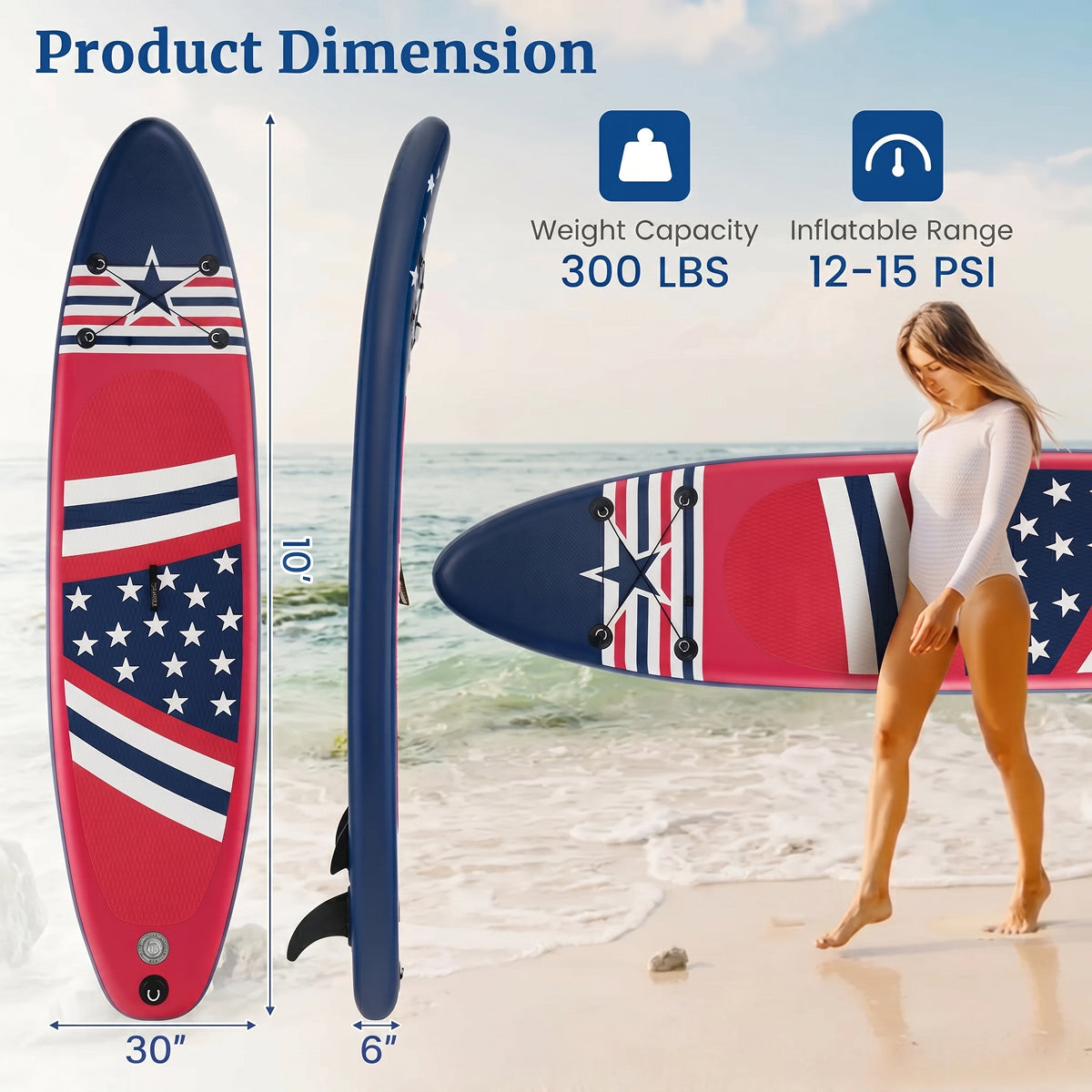 Ortekor PuffoSUP | Inflatable Paddle Board with Quick Setup & Superior Stability | Portable Design for Effortless Adventures