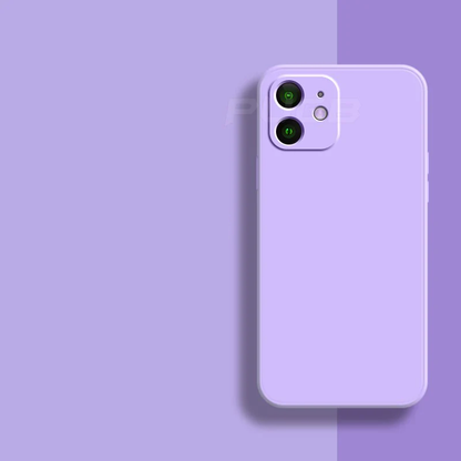 Soft Silicone iPhone Case for 11, 12, 13 Series – Slim Matte Grip Protection with Raised Edges and Full Camera Cover for Everyday Carry