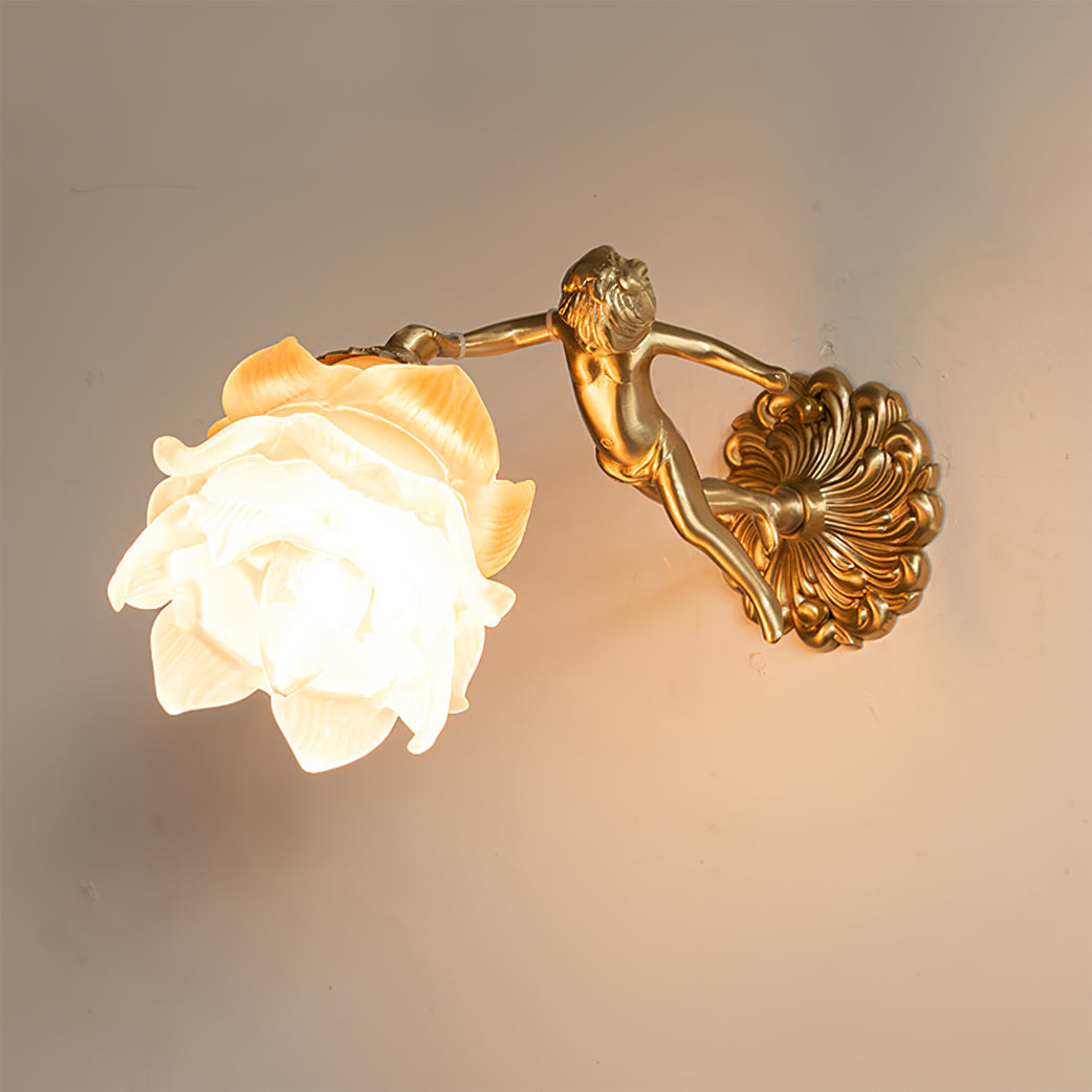 Frosted Glass Sconce Light Fixture 12 Inch Mounted Lighting for Bedroom Hallway Living Room E14 Socket Warm Ambient Illumination Classic Acc