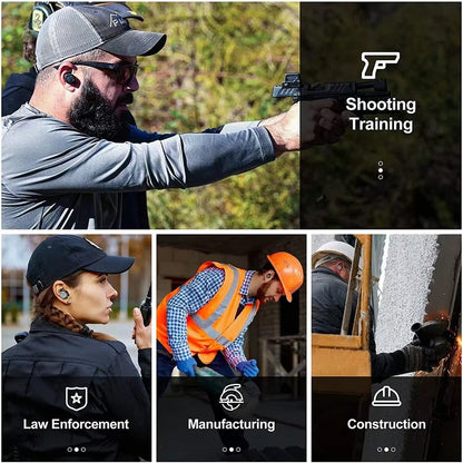 Ortekor QuietixPro | Electronic Shooting Earbuds with Active Noise Reduction | Tactical Hearing Protection for Clear Communication