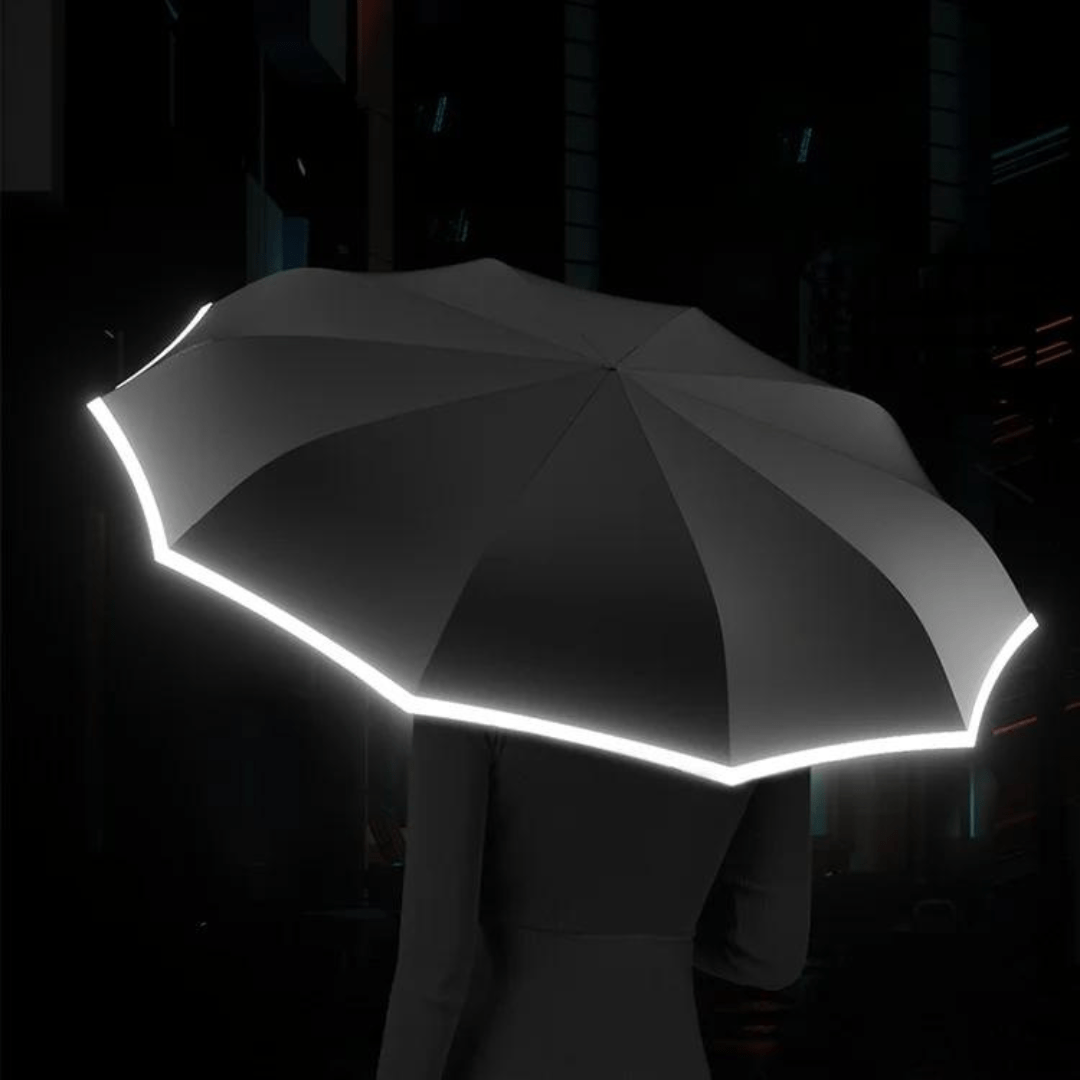 Auto Open Close Folding Travel Umbrella Windproof Storm-Resistant Canopy 41 inch Compact Lightweight Rain Shield for Commuters City Walking