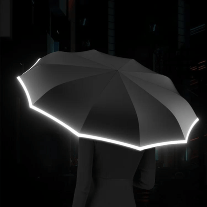 Auto Open Close Folding Travel Umbrella Windproof Storm-Resistant Canopy 41 inch Compact Lightweight Rain Shield for Commuters City Walking