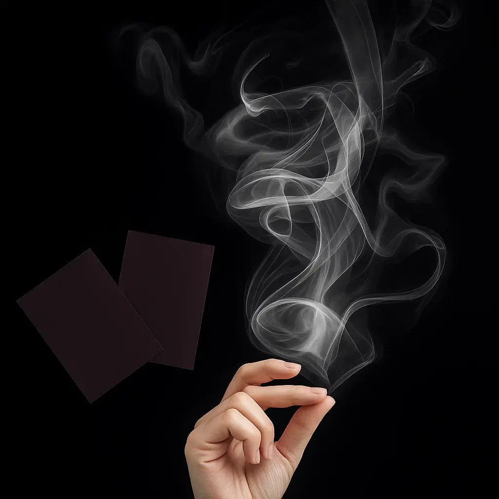 Finger Smoke Effect Kit 3.1 in Visual Illusion Paper for Magic Shows Content Creation Close-Up Tricks 5-Piece Performance Set