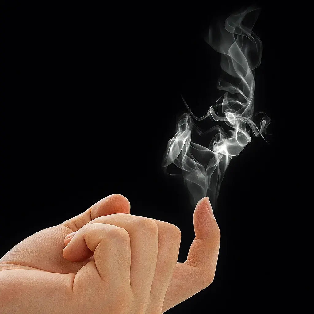Finger Smoke Effect Kit 3.1 in Visual Illusion Paper for Magic Shows Content Creation Close-Up Tricks 5-Piece Performance Set