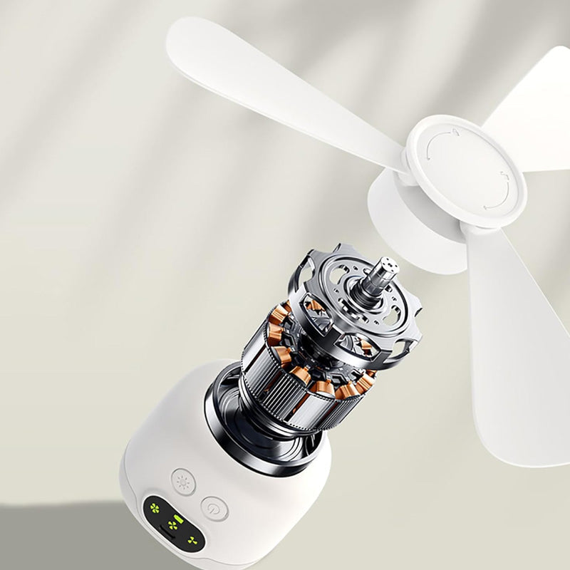 Ceiling Fan with Light and Remote, Rechargeable Battery Operated Ceiling Fan, Portable Ceiling Fan with LED for Camping