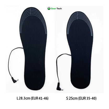 Rechargeable Heated Insoles – USB Battery-Powered Thermal Shoe Inserts for Winter, Skiing, Hiking & Outdoor Work