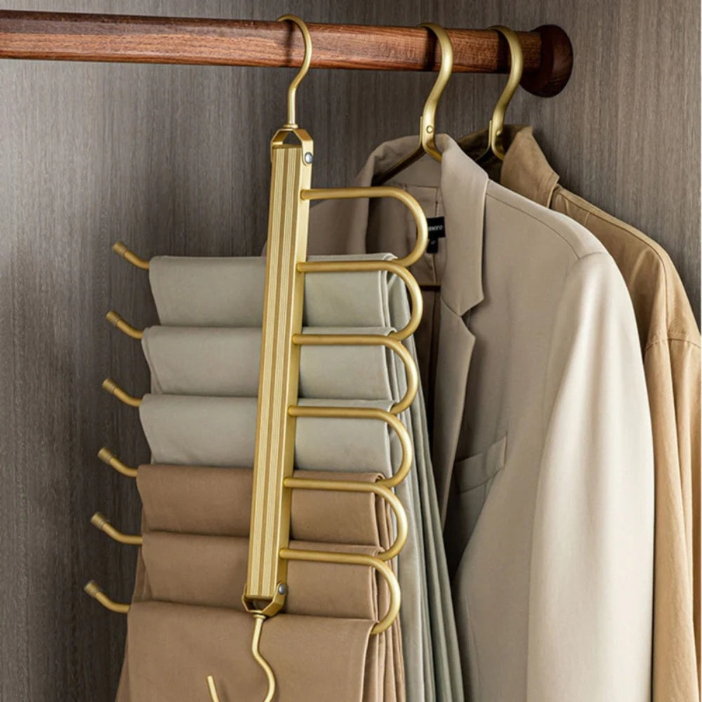 Regal Pant Hanger - Space-Saving Aluminium Alloy, 360° Rotating Design