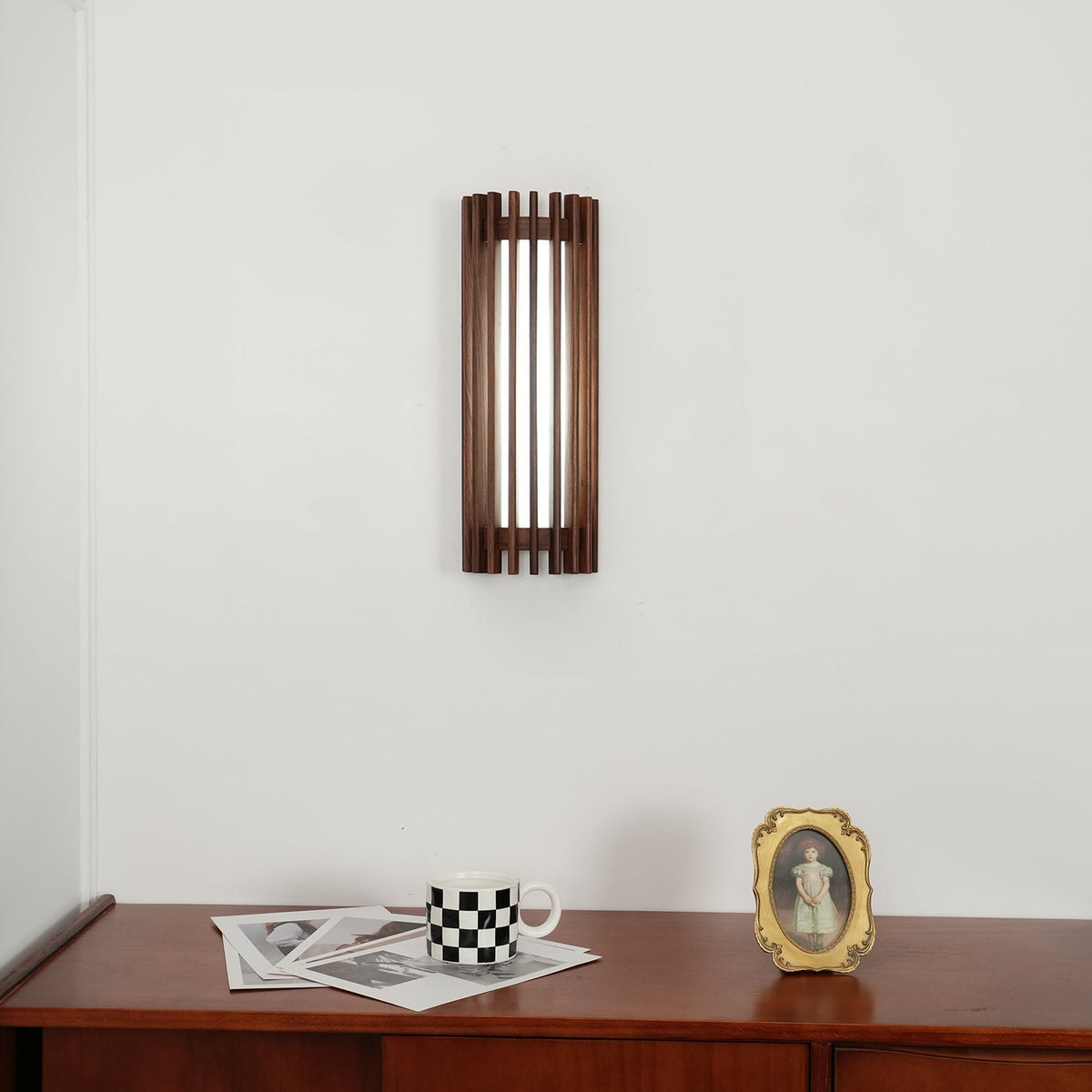 Hardwired Wood Wall Sconce with Acrylic Shade for Living Room, Bedroom & Dining Room – Modern Indoor Lighting Fixture