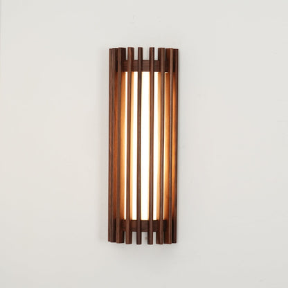 Hardwired Wood Wall Sconce with Acrylic Shade for Living Room, Bedroom & Dining Room – Modern Indoor Lighting Fixture