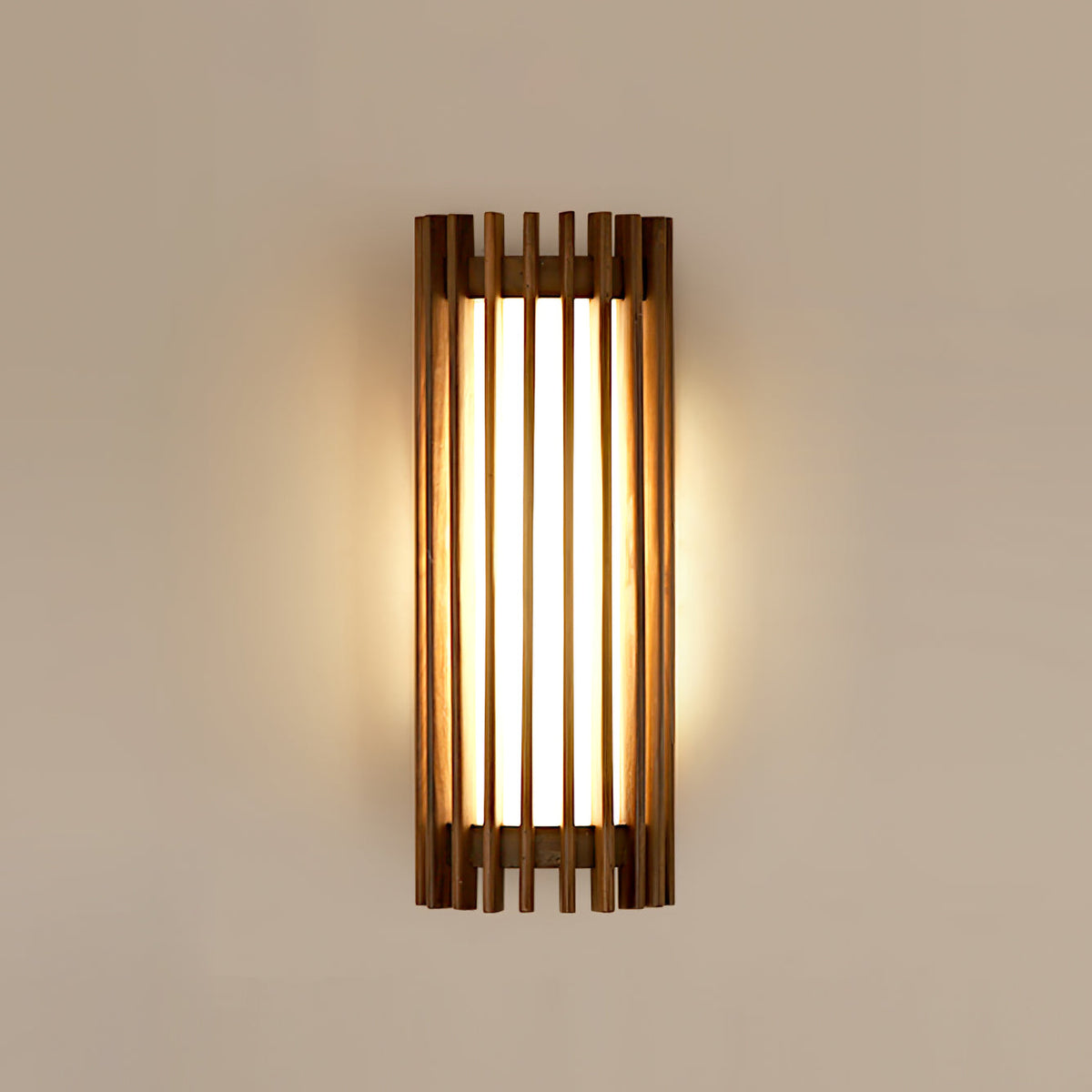 Hardwired Wood Wall Sconce with Acrylic Shade for Living Room, Bedroom & Dining Room – Modern Indoor Lighting Fixture