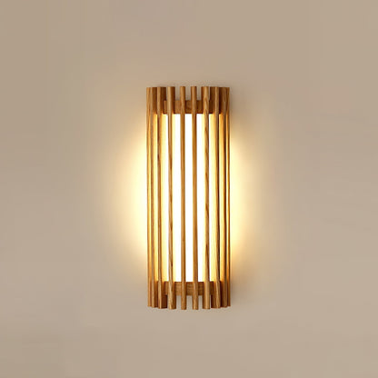 Hardwired Wood Wall Sconce with Acrylic Shade for Living Room, Bedroom & Dining Room – Modern Indoor Lighting Fixture