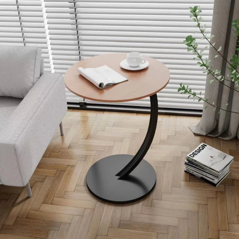 Reinforced Round Side Table – Compact Design for Living Room and Bedroom