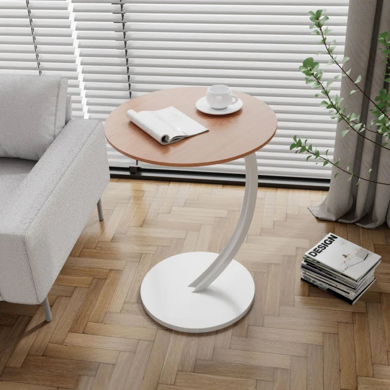 Reinforced Round Side Table – Compact Design for Living Room and Bedroom