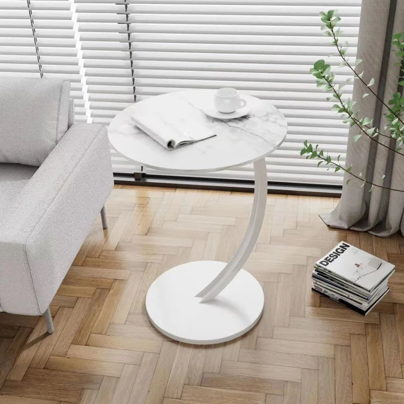 Reinforced Round Side Table – Compact Design for Living Room and Bedroom