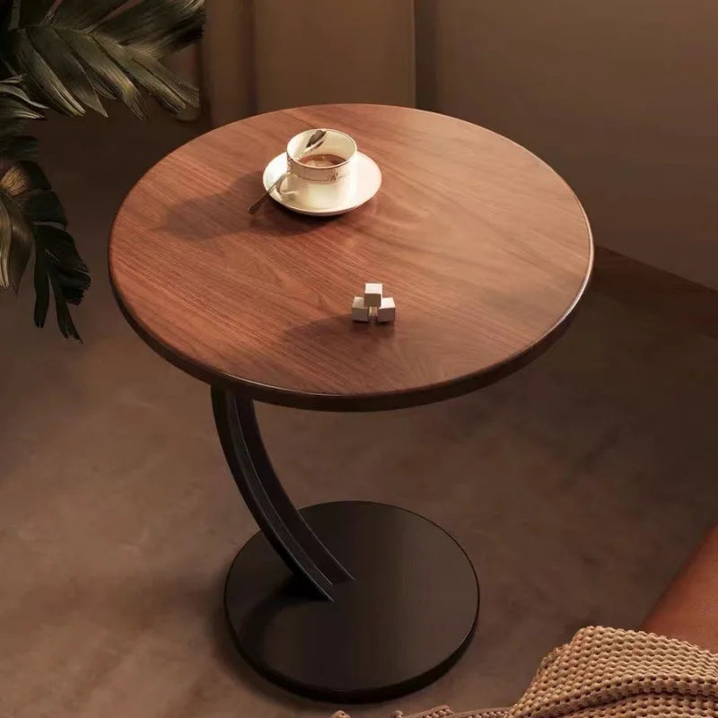 Reinforced Round Side Table – Compact Design for Living Room and Bedroom