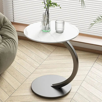 Reinforced Round Side Table – Compact Design for Living Room and Bedroom