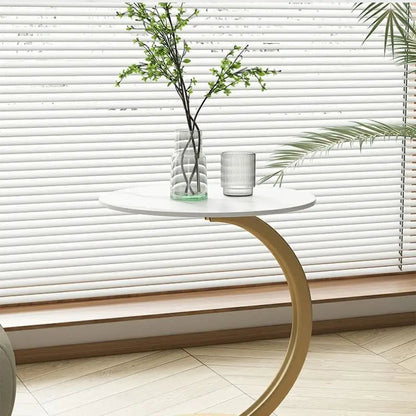 Reinforced Round Side Table – Compact Design for Living Room and Bedroom