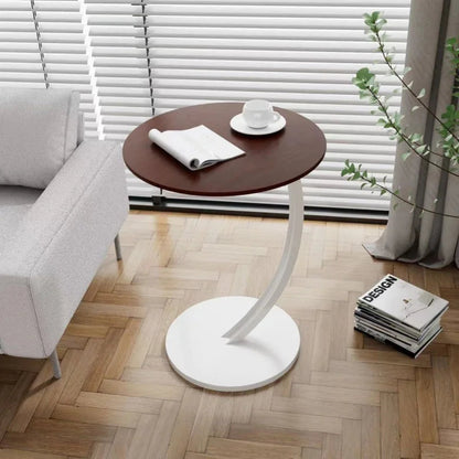Reinforced Round Side Table – Compact Design for Living Room and Bedroom