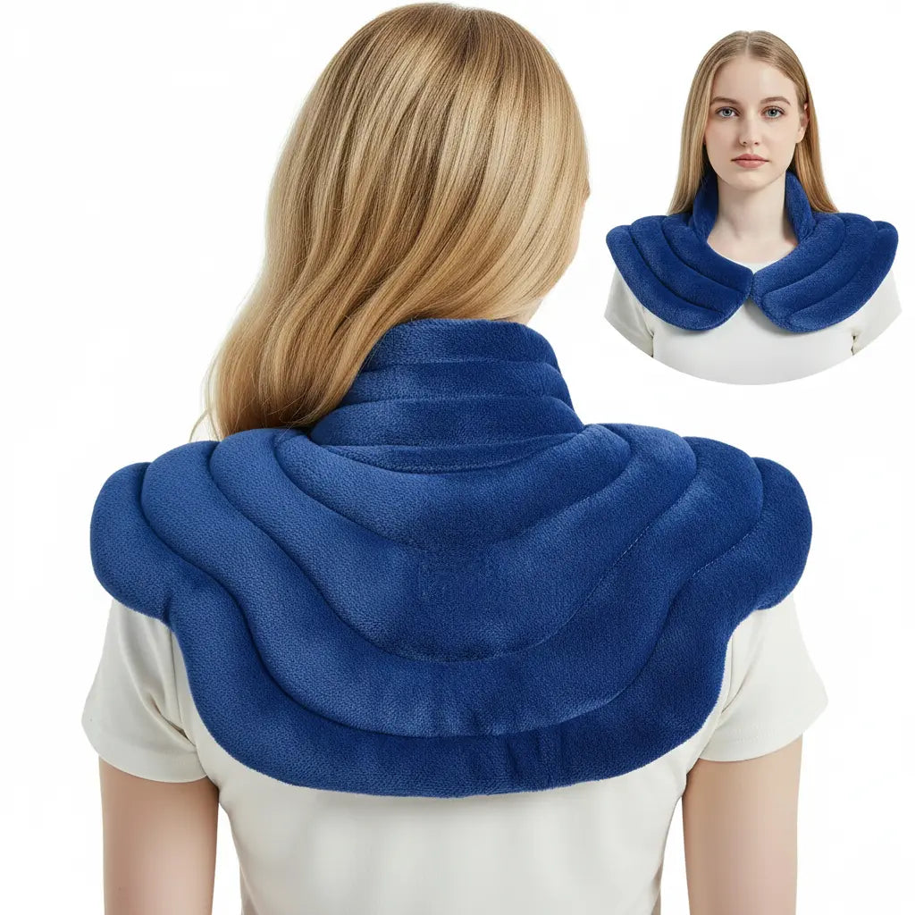 Relaxation Wrap | Neck Heating Pad with Microwavable Design & Weighted Comfort for Tension Relief