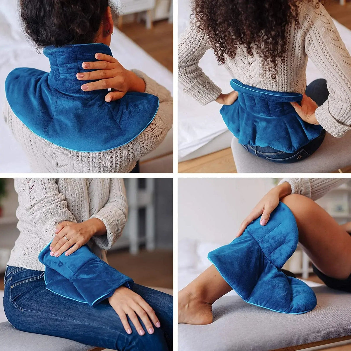 Relaxation Wrap | Neck Heating Pad with Microwavable Design & Weighted Comfort for Tension Relief