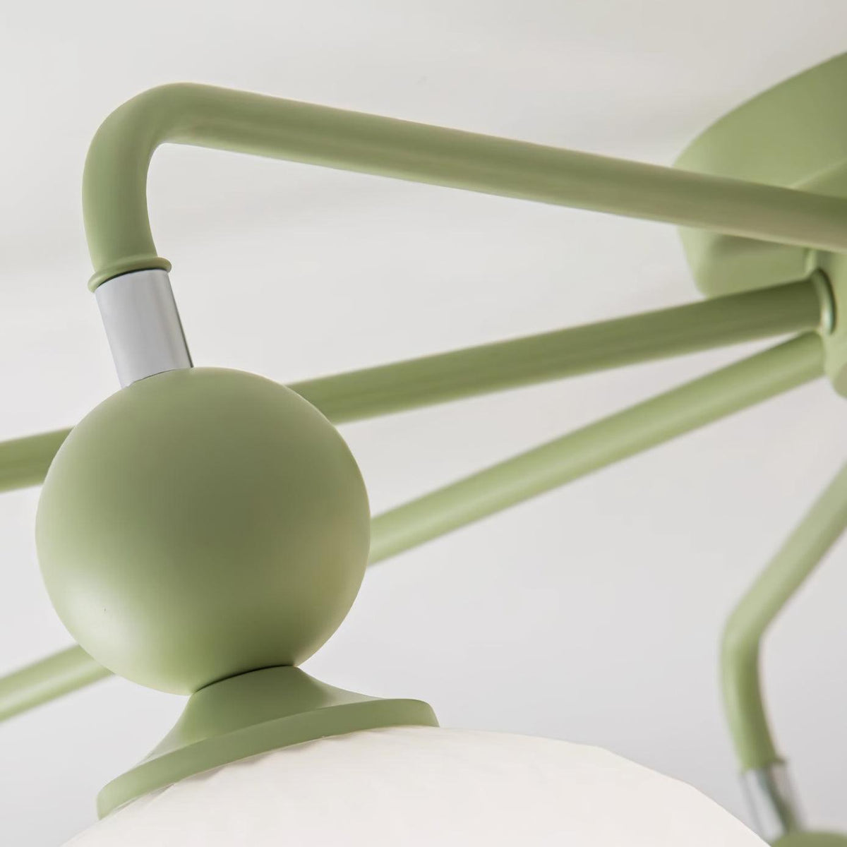 Multi-Head Glass Pendant Light Green Pumpkin Shade for Dining Room Living Space Kitchen Island Overhead Fixture Dimmable E26 Modern Chandeli