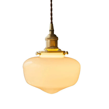 Hanging Ceiling Light Fixture with Clear Glass Shade for Kitchen Island, Breakfast Nook, Bedroom, Foyer, Adjustable Drop