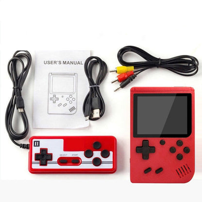 Handheld Game System with Preloaded Library — Pocket Arcade Device with TV Hook-Up & Rechargeable Power for Throwback Fun
