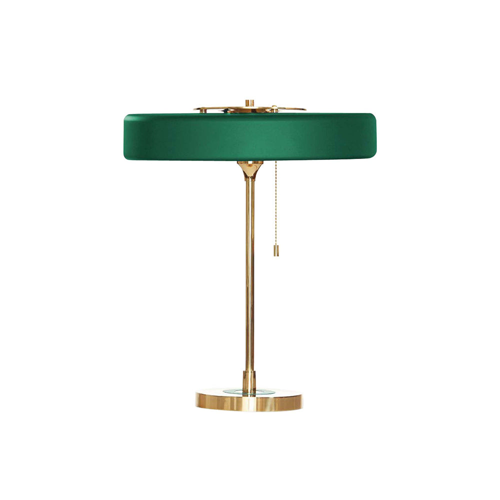 Bedside Reading Lamp with Metal Shade & Acrylic Diffuser for Desk Nightstand Lighting Office Bedroom Study Room Decor Pull Chain Switch Warm