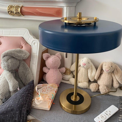 Bedside Reading Lamp with Metal Shade & Acrylic Diffuser for Desk Nightstand Lighting Office Bedroom Study Room Decor Pull Chain Switch Warm
