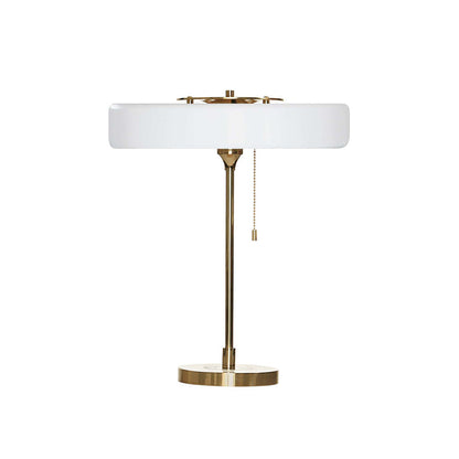 Bedside Reading Lamp with Metal Shade & Acrylic Diffuser for Desk Nightstand Lighting Office Bedroom Study Room Decor Pull Chain Switch Warm