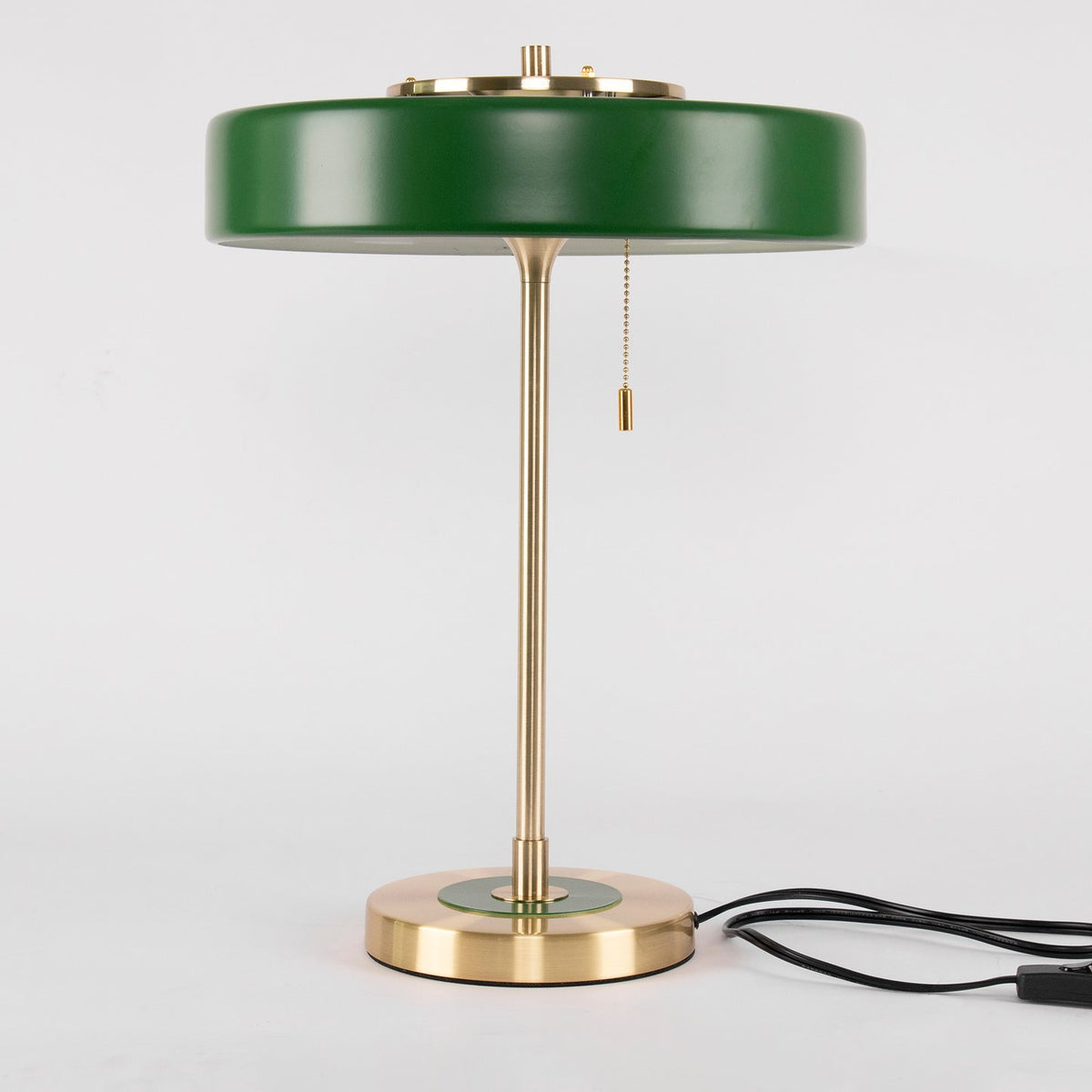 Bedside Reading Lamp with Metal Shade & Acrylic Diffuser for Desk Nightstand Lighting Office Bedroom Study Room Decor Pull Chain Switch Warm