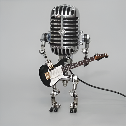 Rexon Robot Table Lamp - Metal LED, Creative Design for Bedside or Desk